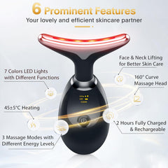 Rechargeable Face Massager Neck Device Against Wrinkles, Face Beauty Device
