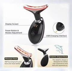 Rechargeable Face Massager Neck Device Against Wrinkles, Face Beauty Device