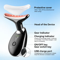 Rechargeable Face Massager Neck Device Against Wrinkles, Face Beauty Device