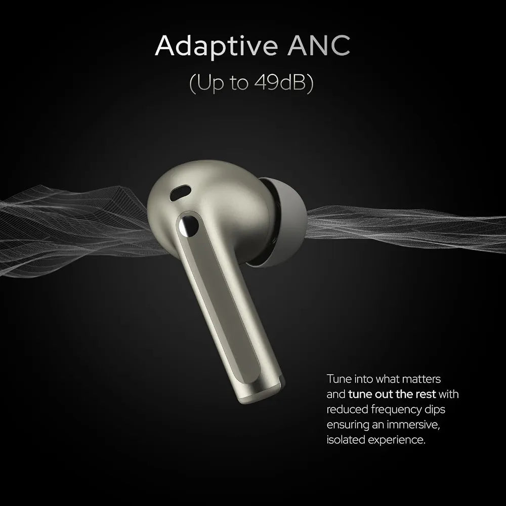 Premium Wireless TWS Earbuds with Adaptive ANC & 44H Playtime (Random Color)