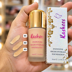 Kashee's 6 In 1 Foundation, Fixer, Face Powder, Loose Powder, Hair Mask And Paint Stick Deal, Pack Of 6