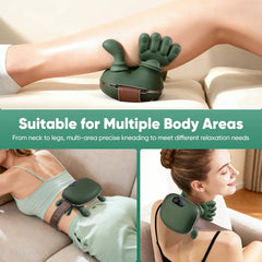 Smart Finger Pressure Neck Massager – Electric Deep Kneading Heated Back & Shoulder Massager