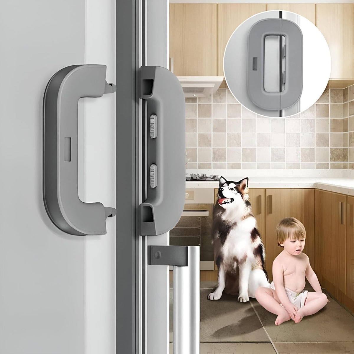 Pack of 2 Child Safety Fridge Door Lock | Daily Home Security Routine