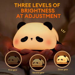 Mini Cute Panda Squishy Night Light – Adorable LED Silicone Lamp for Kids