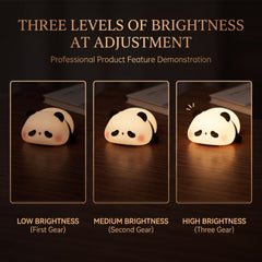 Mini Cute Panda Squishy Night Light – Adorable LED Silicone Lamp for Kids